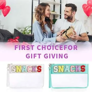 enttgo Snack Bags Travel Pouch Makeup Bag 2PCS