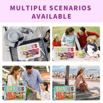 enttgo Snack Bags Travel Pouch Makeup Bag 2PCS