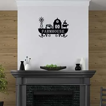 Ferraycle Metal Farmhouse Kitchen Decor Rustic Farm Sign Windmill Barn Tractor Animal Decor for Nursery Country Decorations Christmas Gift for Father