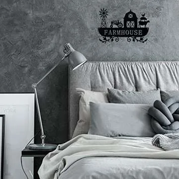 Ferraycle Metal Farmhouse Kitchen Decor Rustic Farm Sign Windmill Barn Tractor Animal Decor for Nursery Country Decorations Christmas Gift for Father