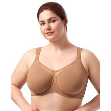 HSIA Minimizer Bras for Women Full Coverage T Shirt Bra