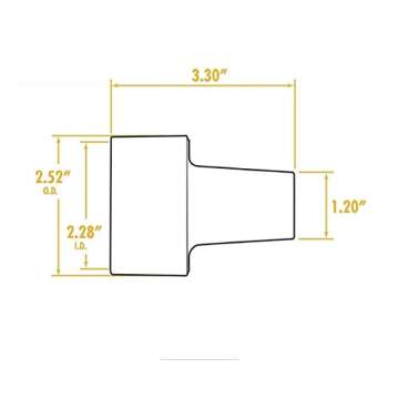 Universal Vacuum Hose Attachments Kit Reducer 5 Adapters 1 1/16 to 1 3/4 inches Plus 2 1/2 to 1 1/4 ...