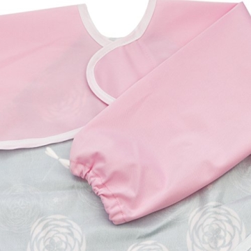 Hi Sprout Waterproof Sleeved Bib for Infants & Toddlers 6-24 Months