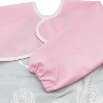 Hi Sprout Waterproof Sleeved Bib for Infants & Toddlers 6-24 Months