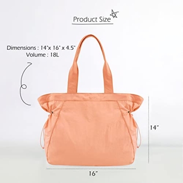 ODODOS 18L Waterproof Side-Cinch Tote Bag for Every Use