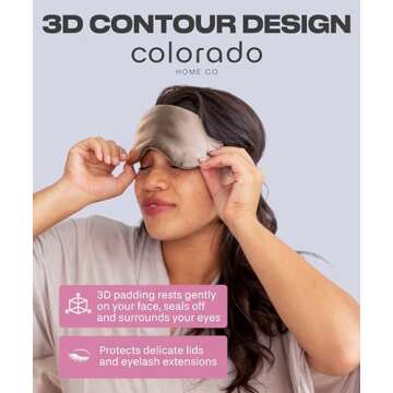 SUNDAYSILKS™ 3D Contoured Silk Sleep Mask for All