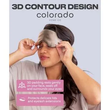 SUNDAYSILKS™ 3D Contoured Silk Sleep Mask for All