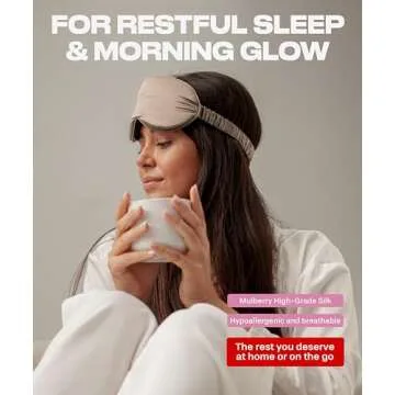 SUNDAYSILKS™ 3D Contoured Silk Sleep Mask for All