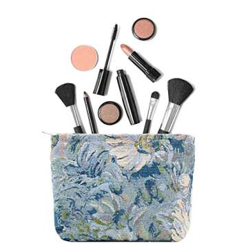 Elegant PAZIMIIK Makeup Bag - Large Zipper Cosmetic Pouch