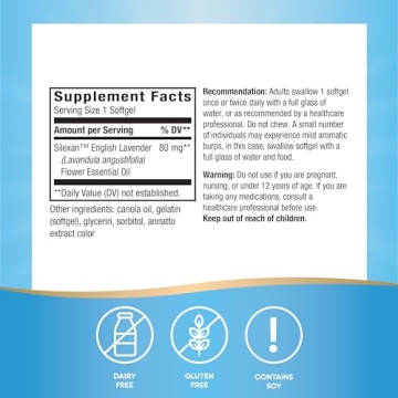 Nature's Way CalmAid Softgels for Stress Relief and Sleep