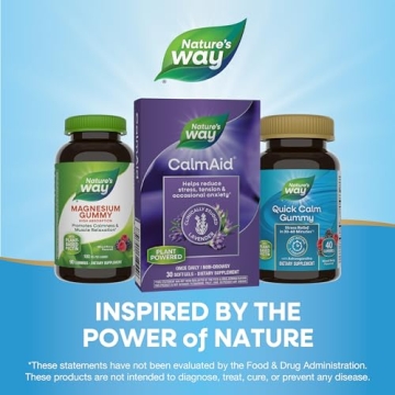 Nature's Way CalmAid Softgels for Stress Relief and Sleep