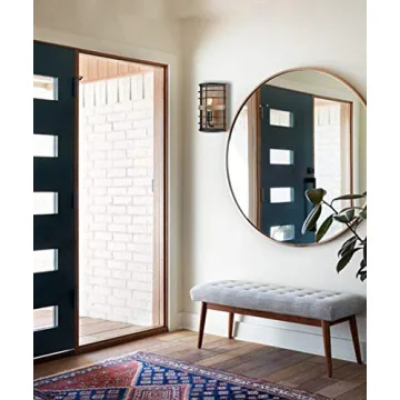 HYDELITE Farmhouse Wall Sconce with Wood Grain Finish