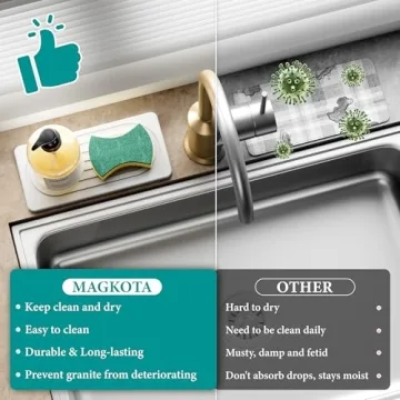 Buy MAGKOTA Quick Dry Stone Tray for Kitchen & Bathroom