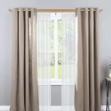 Double Drapery Curtain Rods for Your Stylish Home