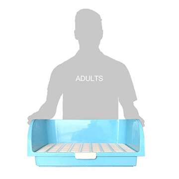 Amakunft Large Rabbit Litter Box, Small Animal Potty Trainer, Bunny Corner Toilet Box for cage, Small Pet Pan for Ferret/Guinea Pig/Chinchilla/Galesaur