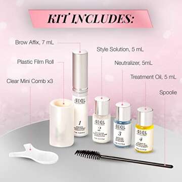 Ardell Brow Lamination Kit, Lift, Shape, and Define Brows, Waterproof, 1-pack