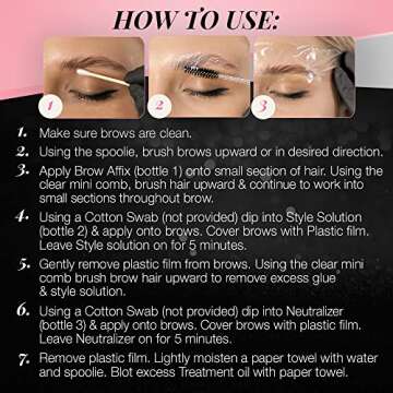 Ardell Brow Lamination Kit, Lift, Shape, and Define Brows, Waterproof, 1-pack