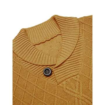 Stylish COOFANDY Shawl Collar Sweater for Men
