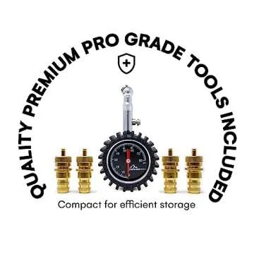 Boulder Tools Tire Deflator Set for Cars and Offroading