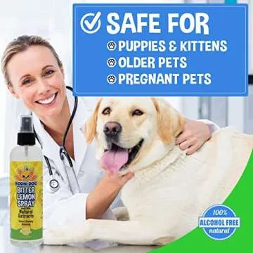 Bodhi Dog Bitter Lemon Spray - Anti-Chew Spray for Dogs, Cats, Puppies, & Kittens- Training Aid for Chewing - Safe & Non Toxic - Ideal for Pet Behavioral Training - Made in USA (8 Fl Oz)