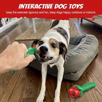Durable Rose Dog Toy for Aggressive Chewers