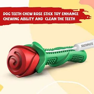 Durable Rose Dog Toy for Aggressive Chewers