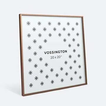 Vossington 20x20 Frame | Exclusive Square Bronze Picture Frame | 20 x 20 Inch | Thin Modern Look