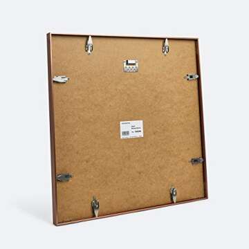 Vossington 20x20 Frame | Exclusive Square Bronze Picture Frame | 20 x 20 Inch | Thin Modern Look
