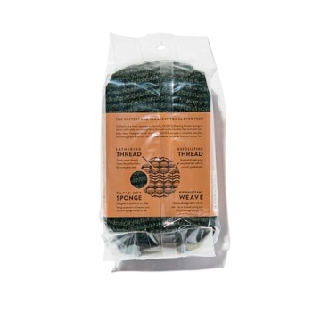 GOSHI Exfoliating Shower Sponge for All Skin Types - Green