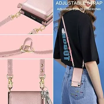 JAKPAK iPhone XR Case with Card Holder and Lanyard