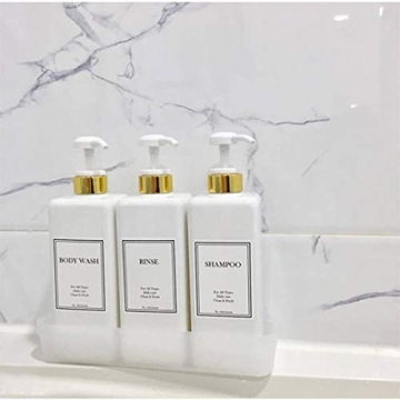 HARRA HOME Gold Pump Bottle Set for Stylish Bathrooms