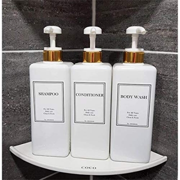 HARRA HOME Gold Pump Bottle Set for Stylish Bathrooms