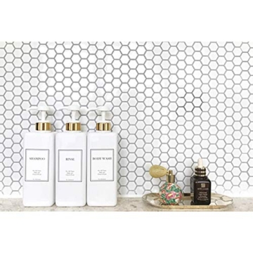 HARRA HOME Gold Pump Bottle Set for Stylish Bathrooms