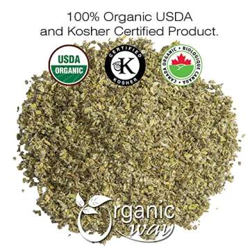 Organic Way Sage Leaf Cut & Sifted (Salvia Officinalis) | Herbal Tea - European Wild - Harvest | Org...