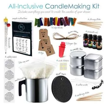 Etienne Alair Soy Candle Wax for Candle Making - Soy Candle Making Kit for Adults & Kids, Candle Mak...