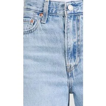 Levi's Women's Ribcage Wide Leg Jeans, Probably Okay, Blue, 25