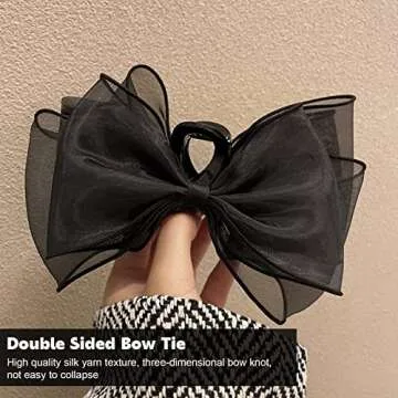 AEGYPIUS Elegant Bow Hair Claw Clip for All Occasions