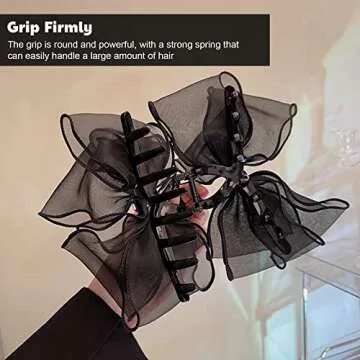 AEGYPIUS Elegant Bow Hair Claw Clip for All Occasions