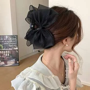 AEGYPIUS Elegant Bow Hair Claw Clip for All Occasions