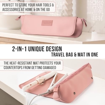 BAREFOOT CARIBOU Hair Tools Travel Bag - 2-in-1 Organizer