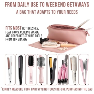 BAREFOOT CARIBOU Hair Tools Travel Bag - 2-in-1 Organizer