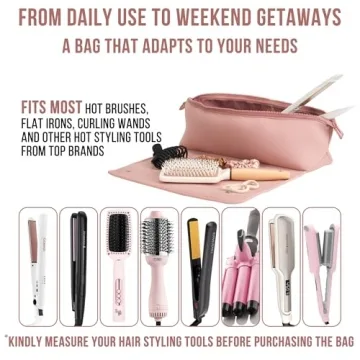 BAREFOOT CARIBOU Hair Tools Travel Bag - 2-in-1 Organizer