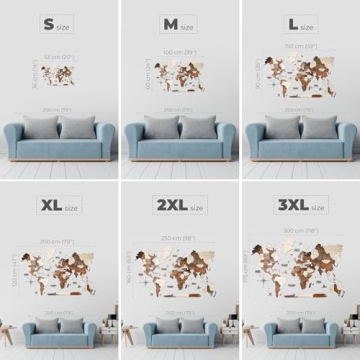 Wooden World Map Wall Art for Adventure Lovers