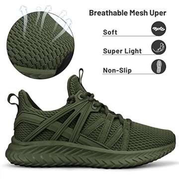 Abboos Women's Breathable Lightweight Tennis Shoes