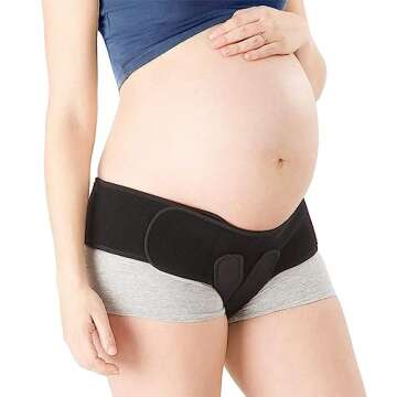 Nurture & Protect V-Sling Pelvic Support Belt for Prolapse, Pregnancy SPD, Vulvar Varicosities, LCS, Pelvic Floor, Organ Prolapse Support Relieve Tilted or Twisted Pelvis Girdle Pain