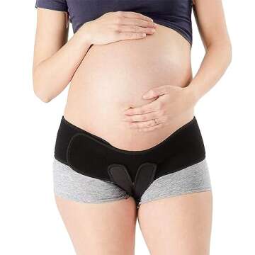 Nurture & Protect V-Sling Pelvic Support Belt for Prolapse, Pregnancy SPD, Vulvar Varicosities, LCS, Pelvic Floor, Organ Prolapse Support Relieve Tilted or Twisted Pelvis Girdle Pain