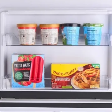 Kenmore 30 in. 18.1 cu. ft. Capacity Refrigerator/Freezer with Adjustable Glass Shelving, Humidity Control Crispers, Ice Maker, ENERGY STAR Certified, Black