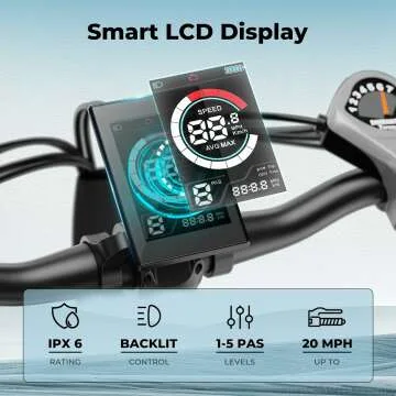 Jasion EB5 Plus Electric Bike - 750W Motor, 20MPH Speed