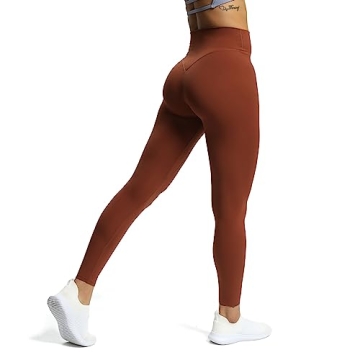 Aoxjox High Waisted Workout Leggings with Tummy Control