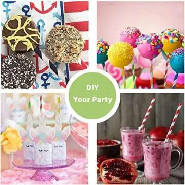 Environment Green White Paper Straws Bulk 100, Disposable Green Striped Drinking Straws with Kraft Box Packing Coktail Straws for Holiday Use Juice Patener